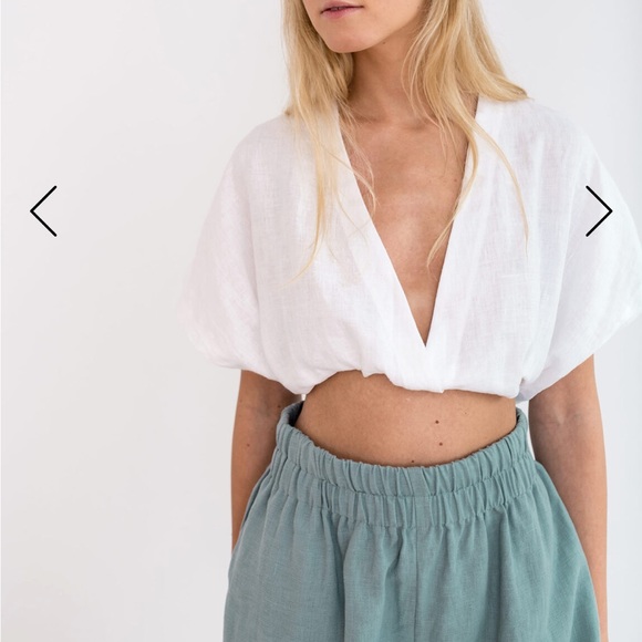 Black Linen Shorts - Picture 7 of 7